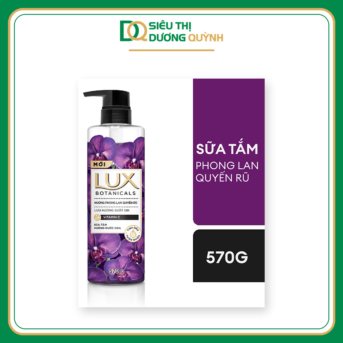 Sữa tắm Lux Botanicals hương Phong Lan Quyến Rũ 570g