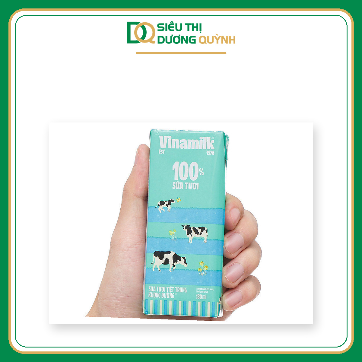 Sữa tươi tiệt trùng Vinamilk không đường lốc 4 hộp