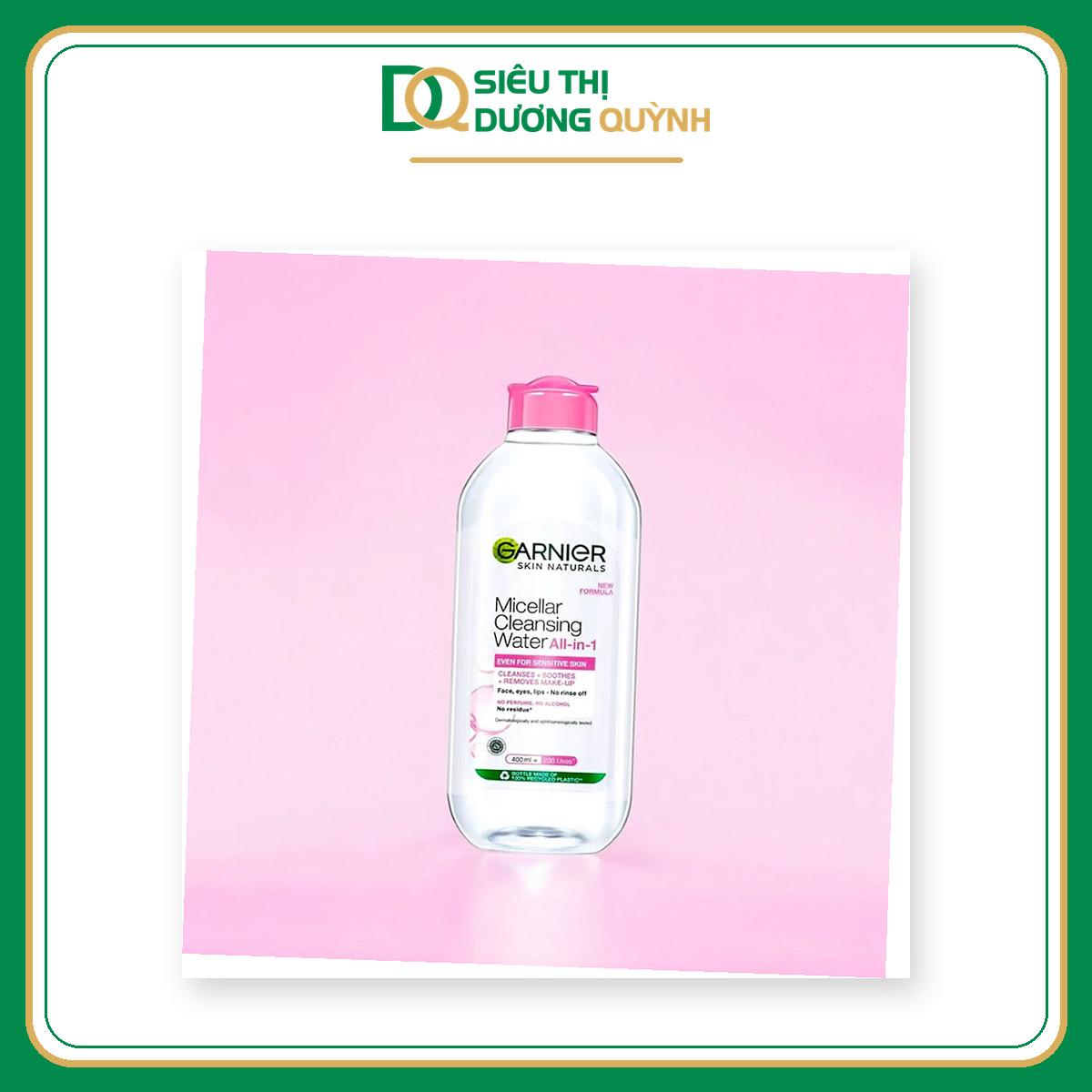 Nước tẩy trang Garnier Micellar Cleansing Water da nhạy cảm 400ml