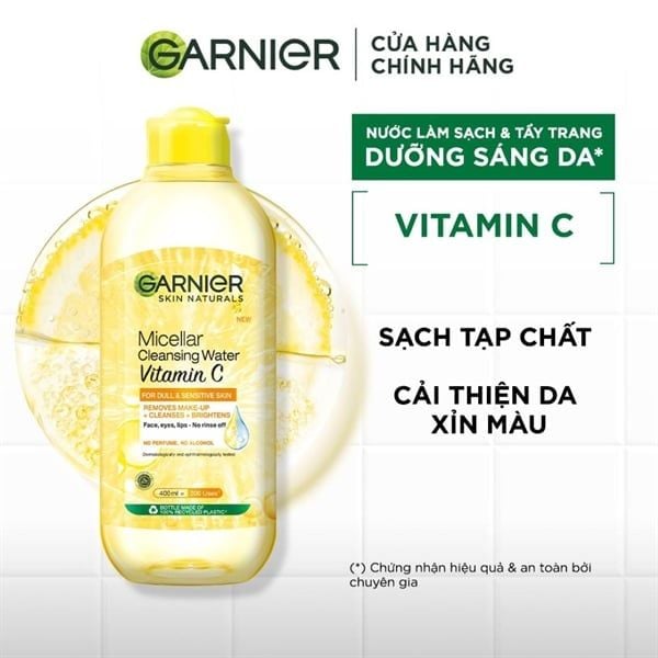 Nước tẩy trang Garnier Micellar Vitamin C 400ml 1