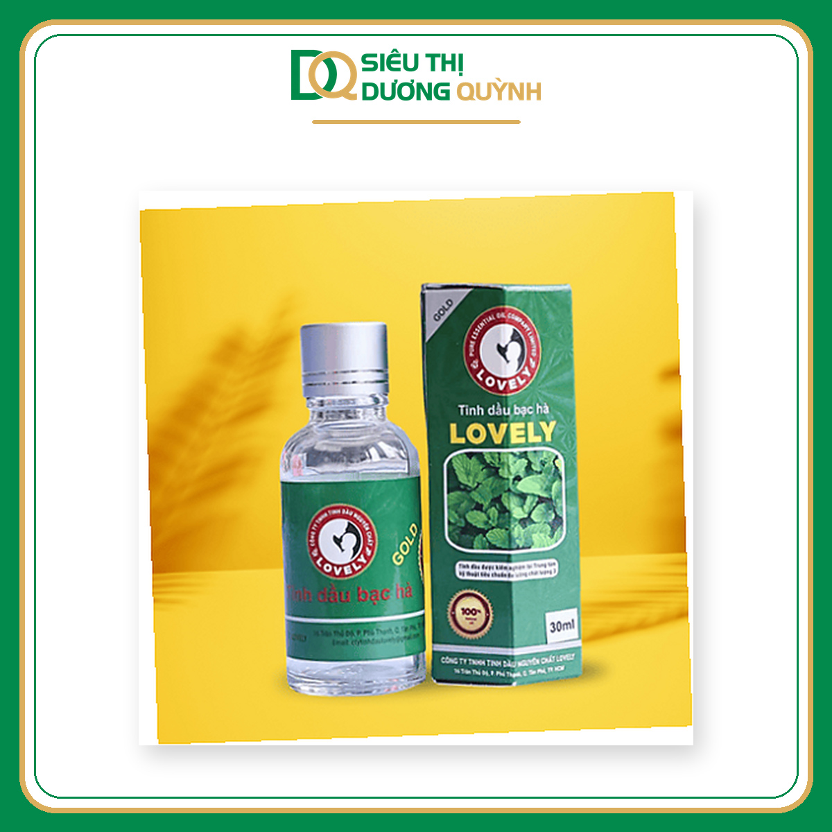 Tinh dầu bạc hà Lovely 30ml