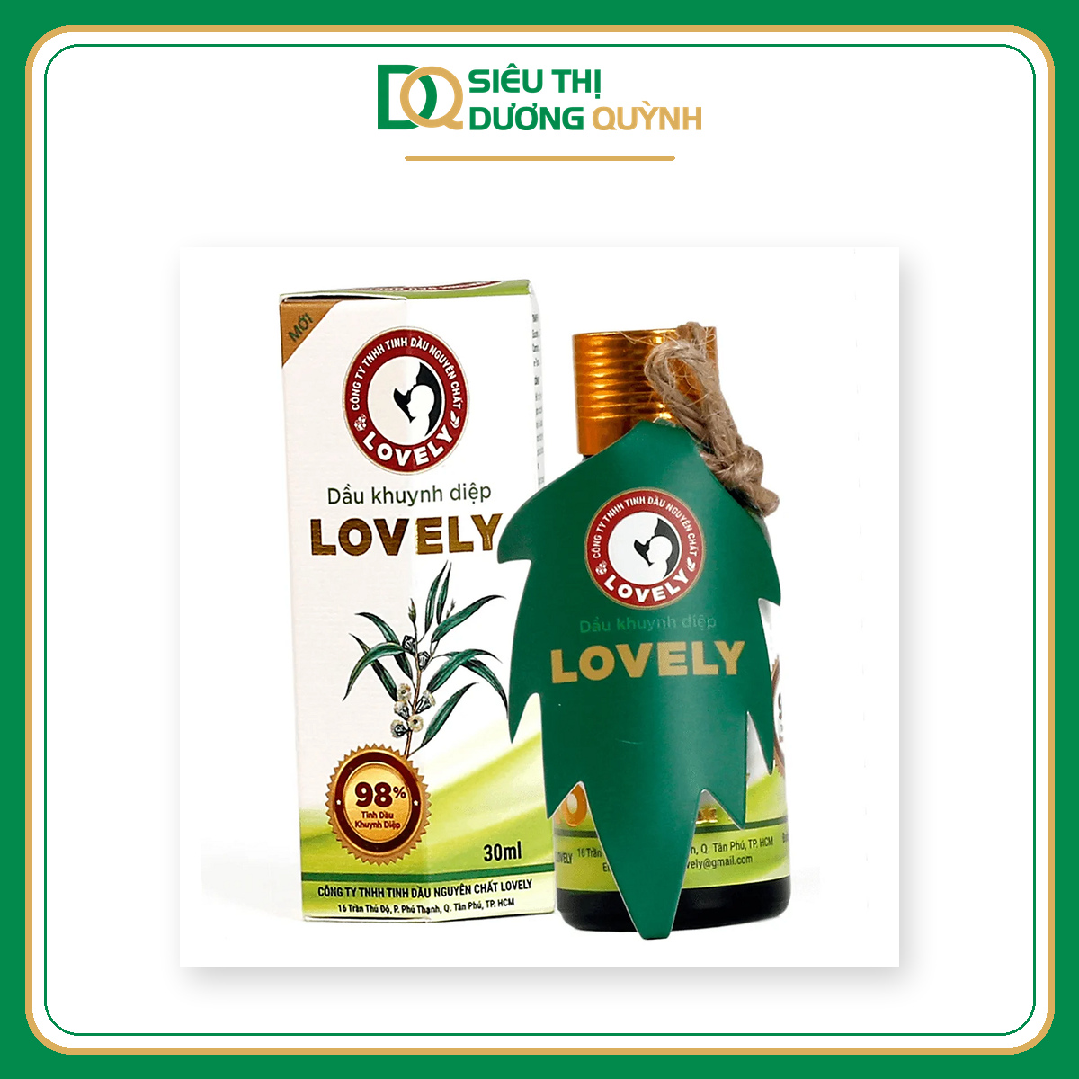 Tinh dầu khuynh diệp Lovely 98% 30ml