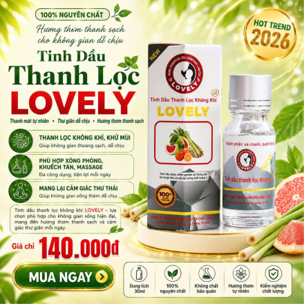 Tinh dầu Lovely thanh lọc không khí 6 trong 1 30ml 1