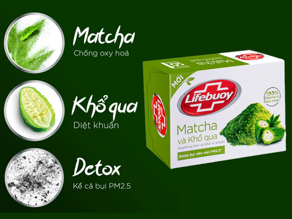 Xà phòng Lifebuoy Matcha và khổ qua 90g 1