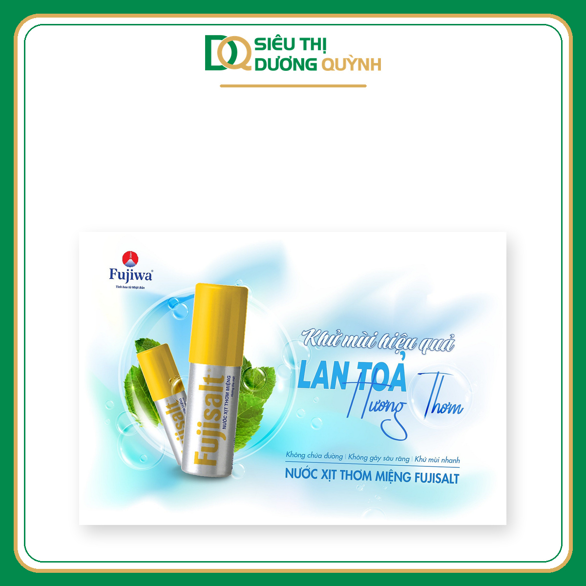 Xịt thơm miệng hương the mát Fujisalt 14ml